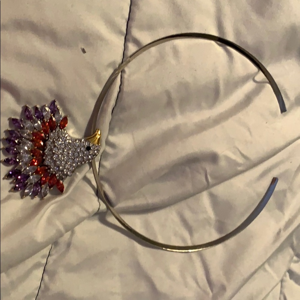 Crystal and silver necklace